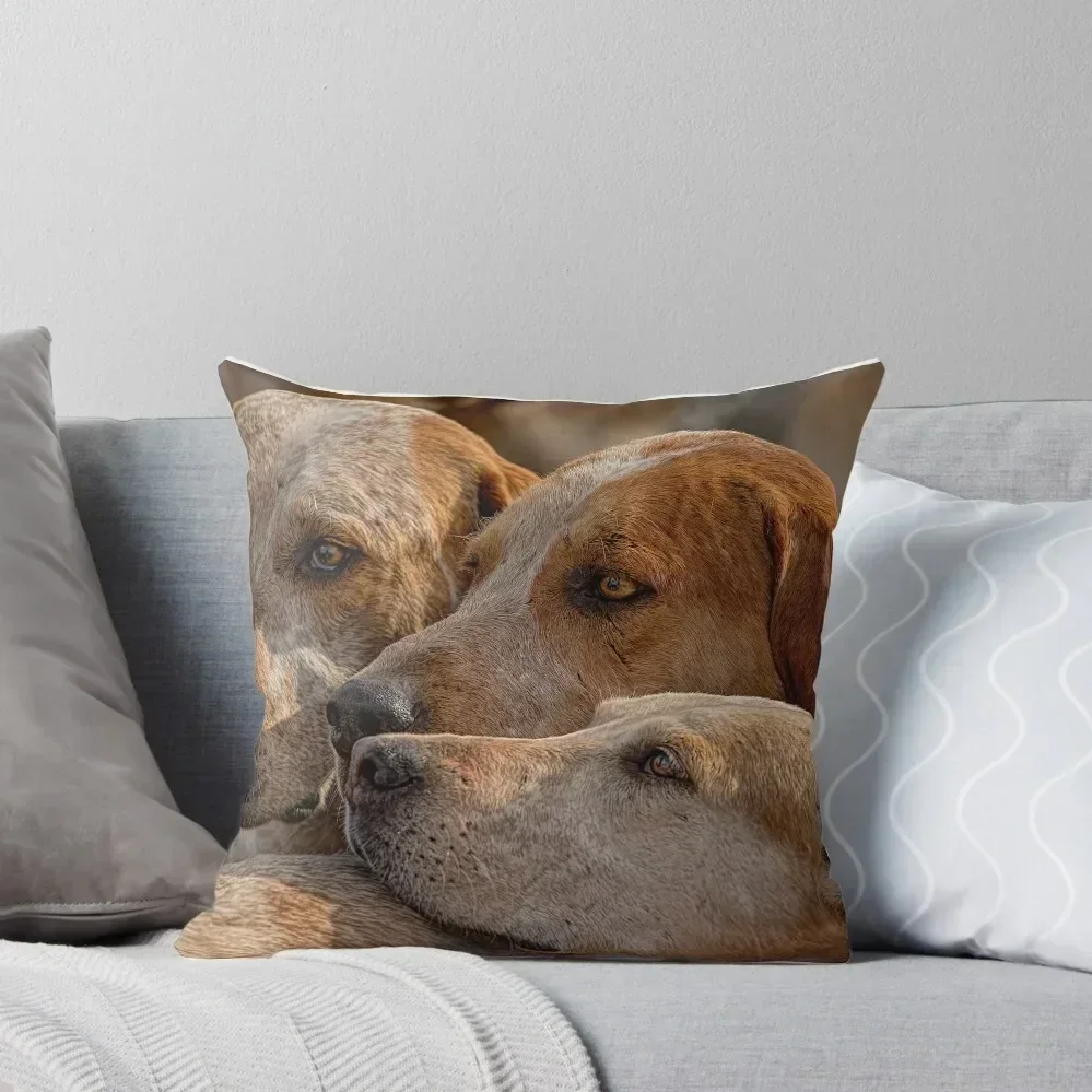 Fox Hounds (2) Throw Pillow Cusions Cover Throw Pillow pillow