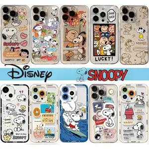 Casing Disney Snoopy untuk iPhone 16 16E 15 14 Plus 13 12 11 Pro Max Mini X X XR SE4 Penutup Kartun Lucu 6 penjualan terbaik snoopy iphone - №