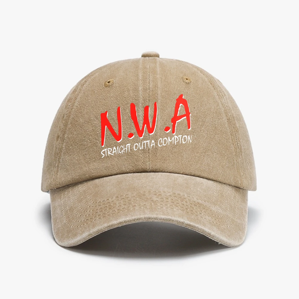 

Fashion Men Print N.W.A straight Outta Compton hat Summer Unisex NWA Washed Denim Hip Hop hats Adjustable Summer sun caps