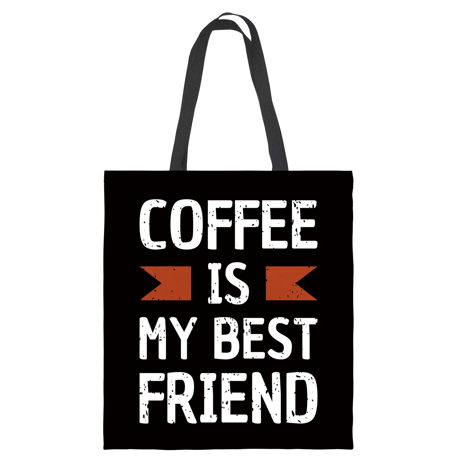 Coffee Shop Advertisement Bag Gift Handbag Fashion Handbag Large Capacity Shopping Totes Ladies Shopping Bag Can Be Personailzed