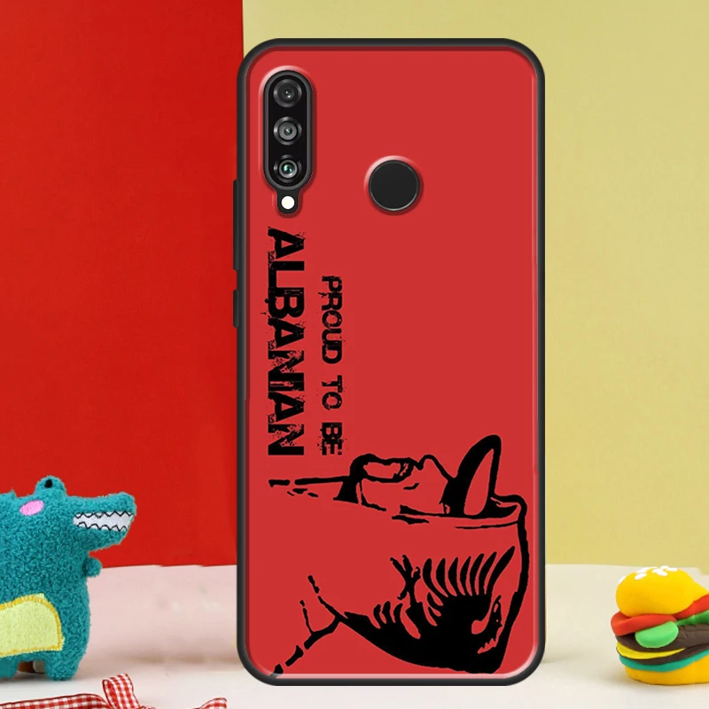 Albanian Flag Eagle For Huawei P30 Pro P60 P50 P20 P40 P Smart Nova 9 5T Honor Magic 5 Lite X8 X9 a 50 70 Case