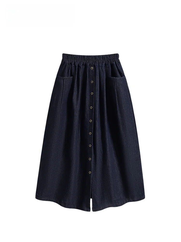 

Джинсовая юбка с высокой талией для женщин больших размеров Ele для похудения, модная летняя новая джинсовая юбка большого размера Sle Cara CLUB