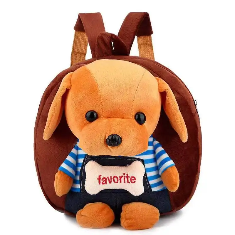 Mochila Kindergarten Schoolbag Cute Cartoon Dog Children's Backpacks Baby Girl Boy Plush Toys Small Bags 1-4Y Kids Shoulders Bag