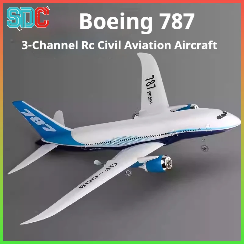 Qf008 RC Plane 787 Three Channel Remote Control Aircraft Fixed Wing Foam Glider Passenger Model Toy for Children