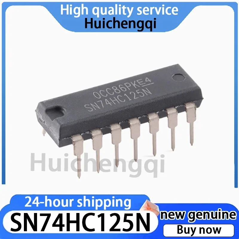 10PCS SN74HC125N Direct Insertion DIP-14 Logic Circuit - Four Bus Buffer
