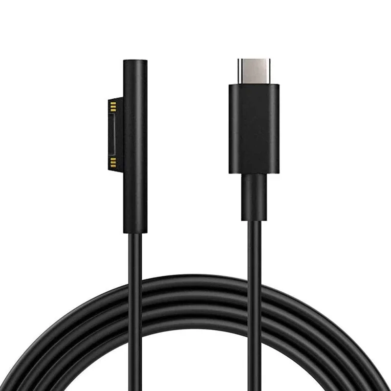 1.5m USB-C Male To Surface Male Charging Cable PD 15V/3A 45W Compatible with Surface Pro 7/6/5/4/3 Go3/2/1 Laptop4/3/2/1