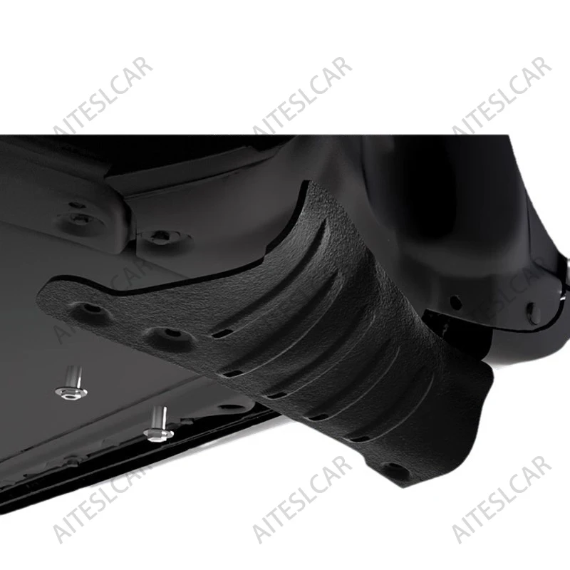 ل تسلا نموذج Y 2021-2024 المبرد الأنابيب الحرس سبائك الألومنيوم درع للبطارية تحت تركيب الهيكل دون الحفر