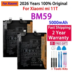100% Original High Quality Replacement Battery BM59 For Xiaomi mi 11T Rechargeable Phone 6000mAh Batteries Bateria Fast Shipping
