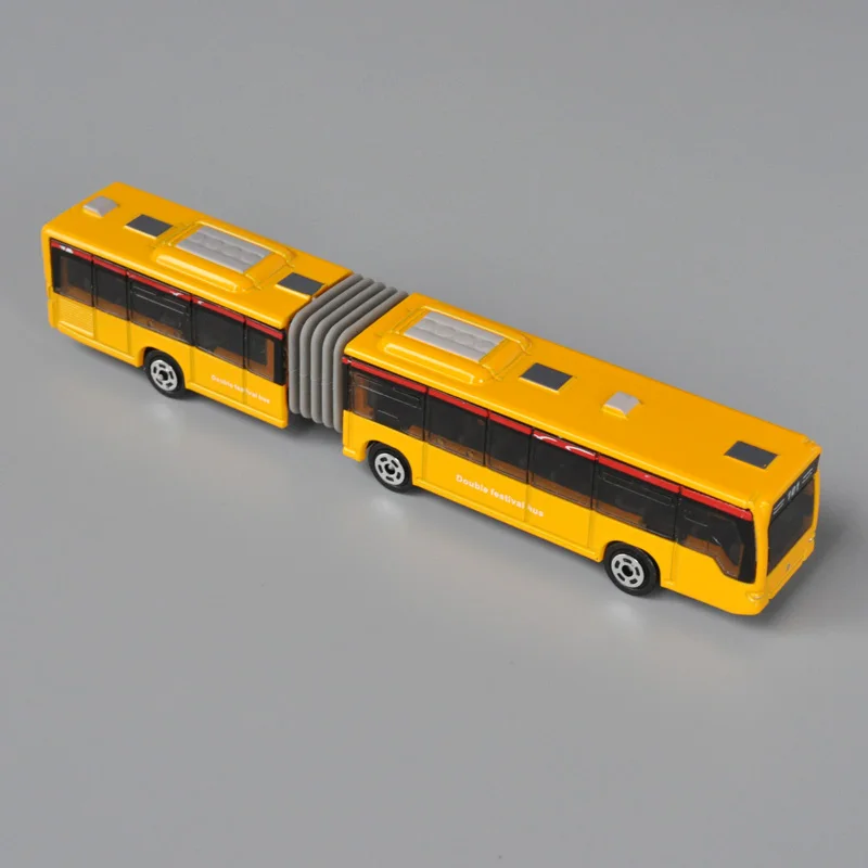 1:120 Scale Diecast Metal Model Toy Articulated Hinged City Bus Free Wheeling Miniature Replica