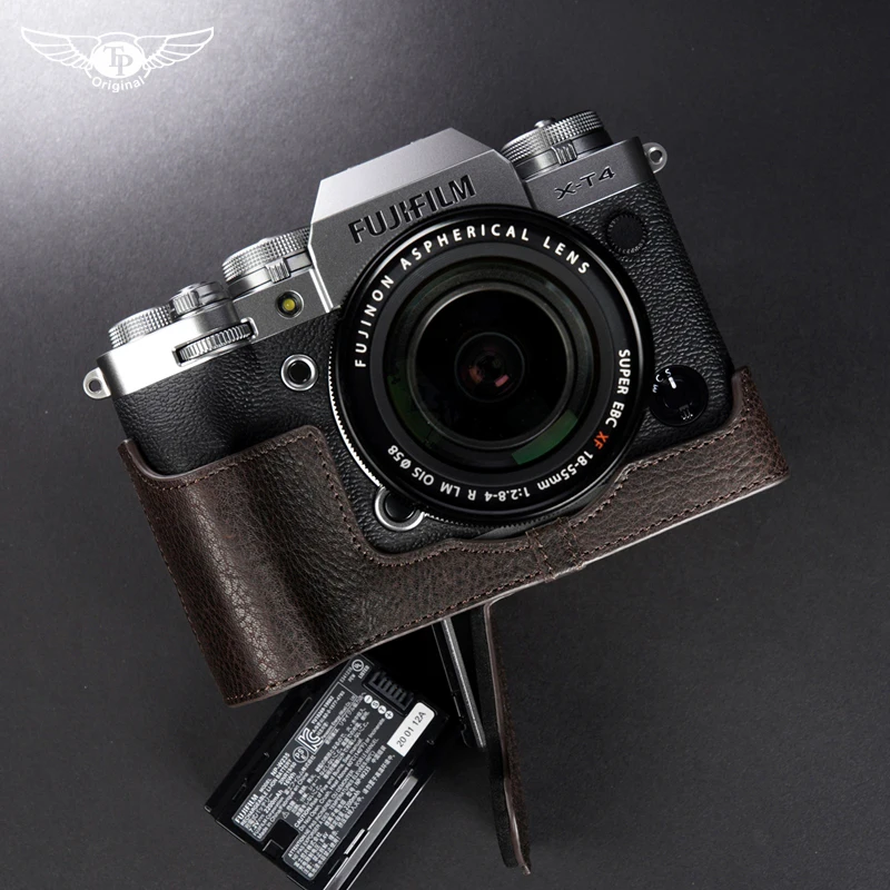 

Получехол для камеры ручной работы из натуральной кожи, дизайн сумки для камеры Fujifilm XT4 xt4