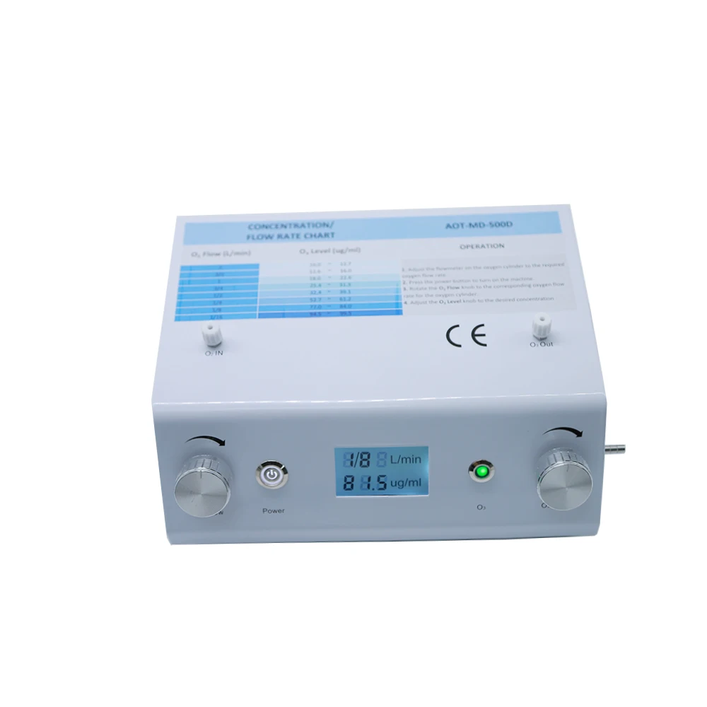 CE pproved TITANIUM Electrode Ozone Generator Concentration Up to 100ug/ml Ozone machine