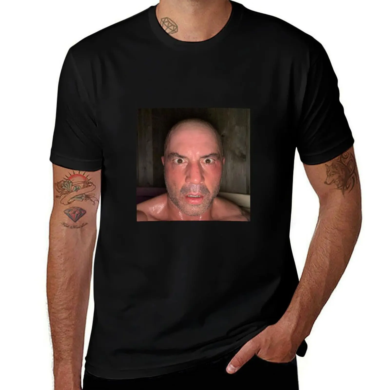 Joe Rogan Sauna Face T-Shirt Anti-Pilling Casual T-Shirt