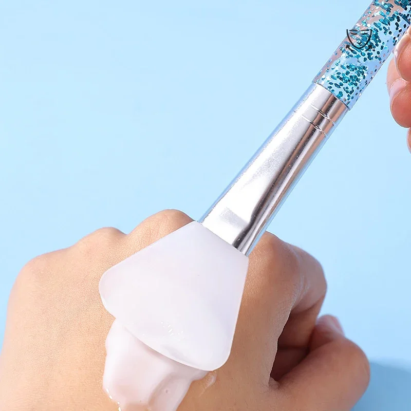 1 pieza de cepillo de máscara de silicona DIY salón de casa herramientas de maquillaje de belleza cosmética aplicador de cepillos de mezcla de barro Facial profesional