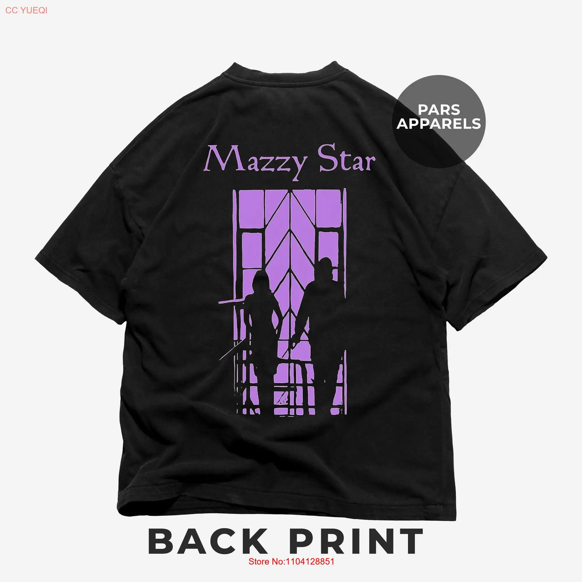 Mazzy Star Back T Shirt Fade Into You Waitin' For A Sign Album Be My Angel Halah Heavy Cotton long or short sleeves