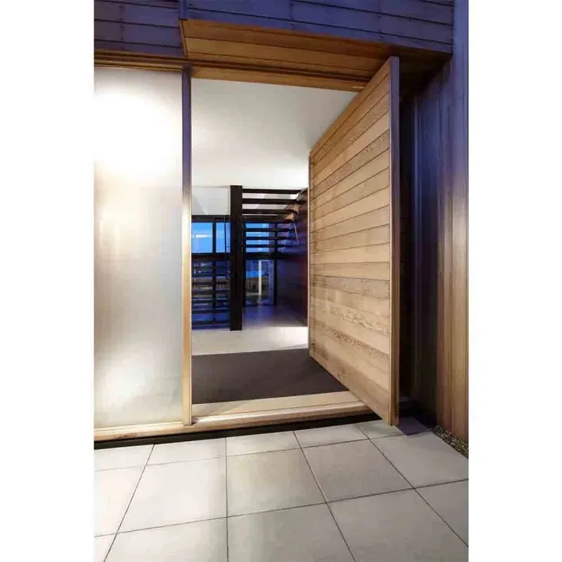 Luxury Residential Aluminum Entrance Door Steel Metal Pivot Door