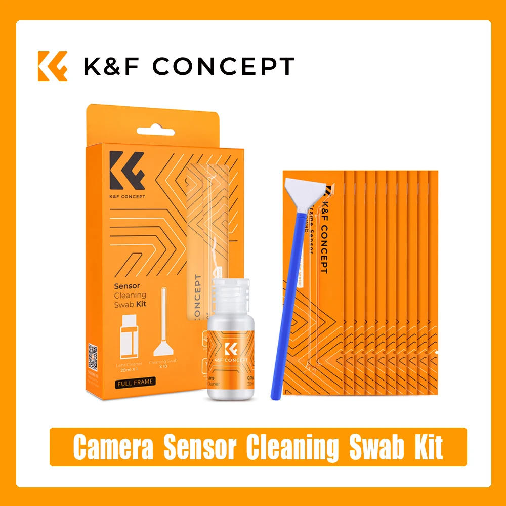 K&F CONCEPT Camera Sensor Cleaning Swab Kit for 24mm DSLR And SLR Full-Frame Sensor or 16mm DSLR And SLR APS-C Sensor