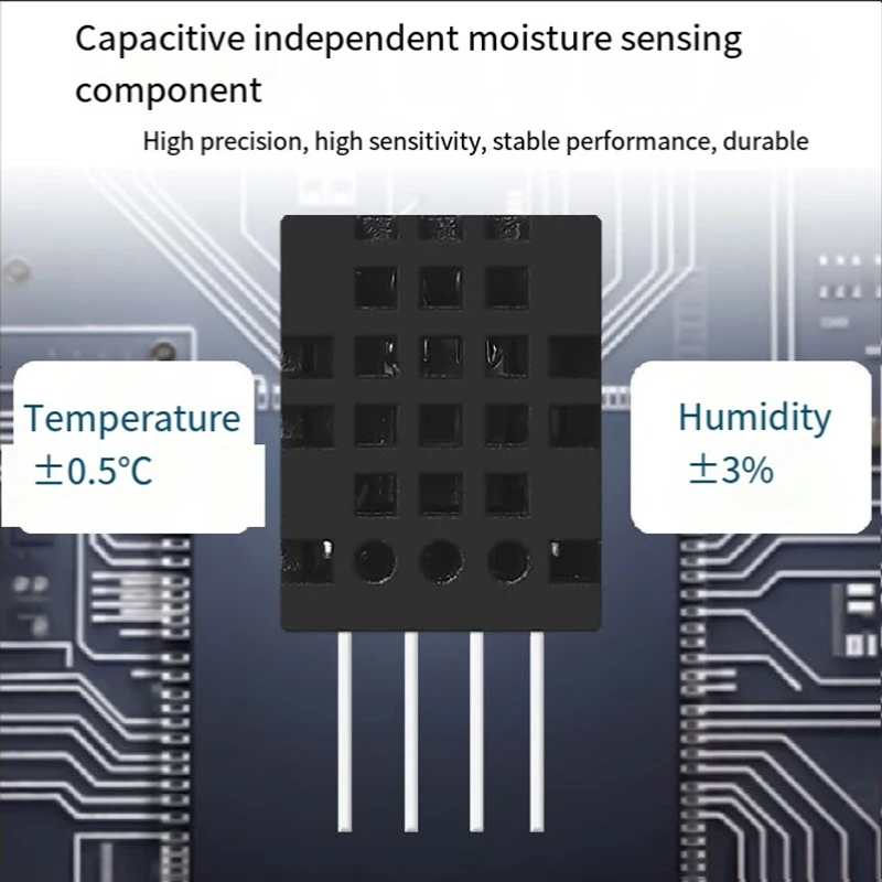 Imagem -03 - Kit Sensor de Temperatura e Umidade Dhtc12 Comunicação I2c Módulo Digital de Alta Precisão Substitui Dht20 Am2320 20 Pcs