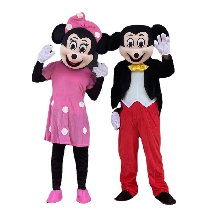 

Cosplay Mouse Boy Mickey and Mouse Girl Minnie Cartoon character costume Mascot Advertising Costume Party Animal carnival toy