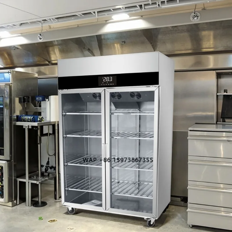 air-cooled special refrigerator with 2/3 door and digital control, suitable for bakeries, supermarkets, cake display cabinets