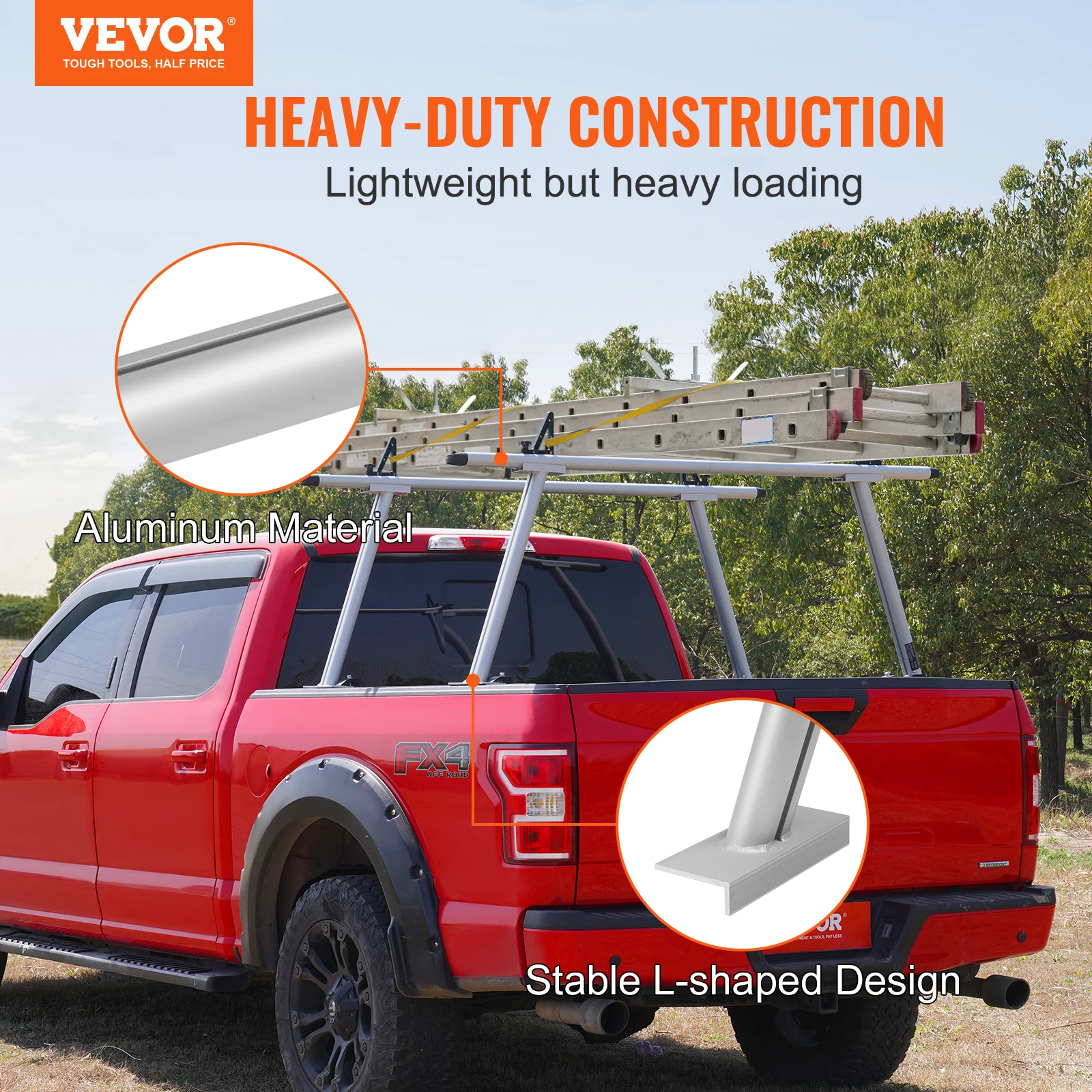 VEVOR Truck Rack, 800 lbs Capacity, 71