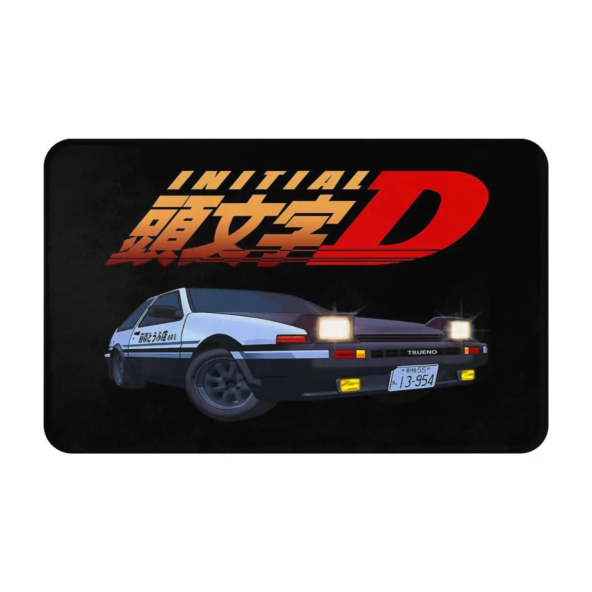 Initial D Bath Mat Carpet Door Mat 50x80cm Foot Mat Home Essentials Anime Carpet