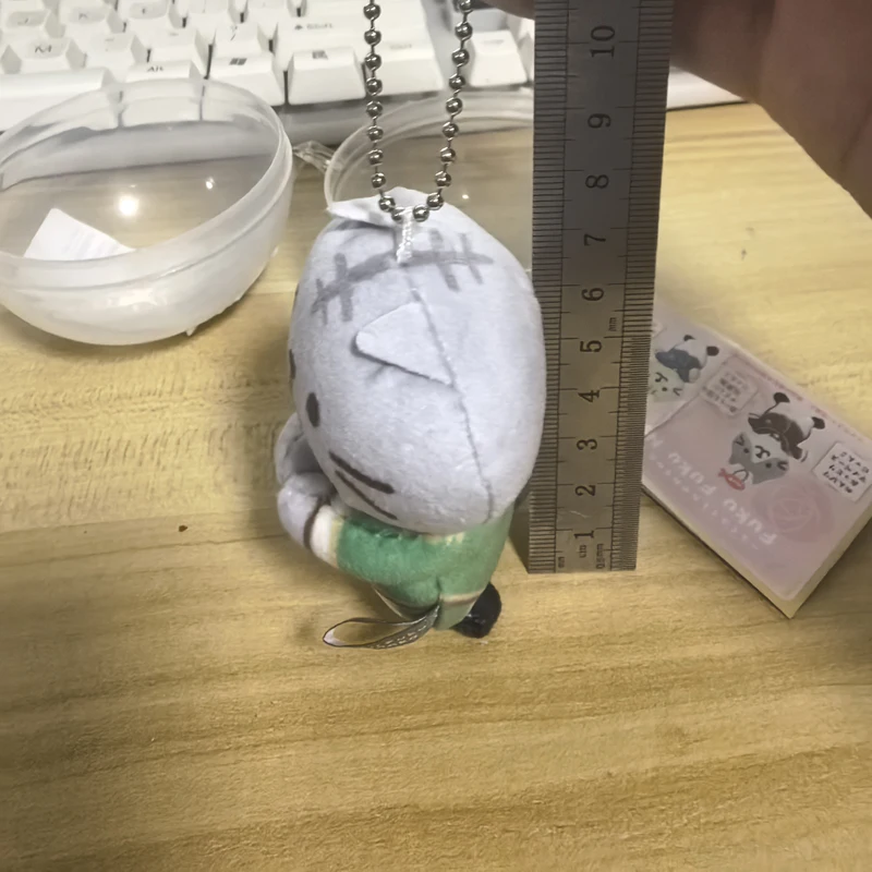 Originele Gashapon Anime Leuk Pak Kat Zachte Pluche Sleutelhanger Kawaii Figuur Capsule Speelgoed Hanger Gift