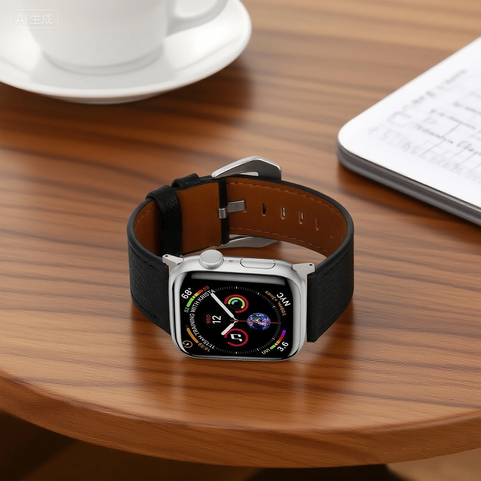 الترا واسعة حلقة جلدية Correa ل سوار ساعة يد آبل سلسلة 11/10/9/8/7/6/5/4 38 مللي متر 40 مللي متر 41 مللي متر 42 مللي متر 44 مللي متر 45 مللي متر 46 مللي متر 49 مللي متر حزام