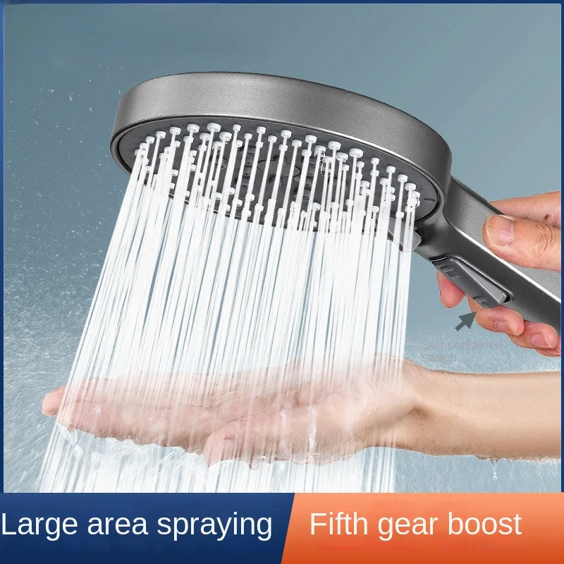 

Pressure boosting showerhead, bathroom shower with high water output, shower showerhead, shower showerhead bathroom set