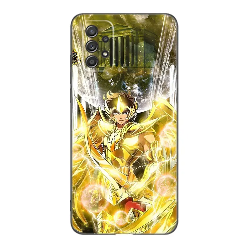 Anime Saint Seiya Phone Case For Samsung A13 A22 A24 A32 A23 A25 A34 A35 A52S A53 A54 A55 A73 5G A12 A14 A15 A31 A33 A50 A51 A72