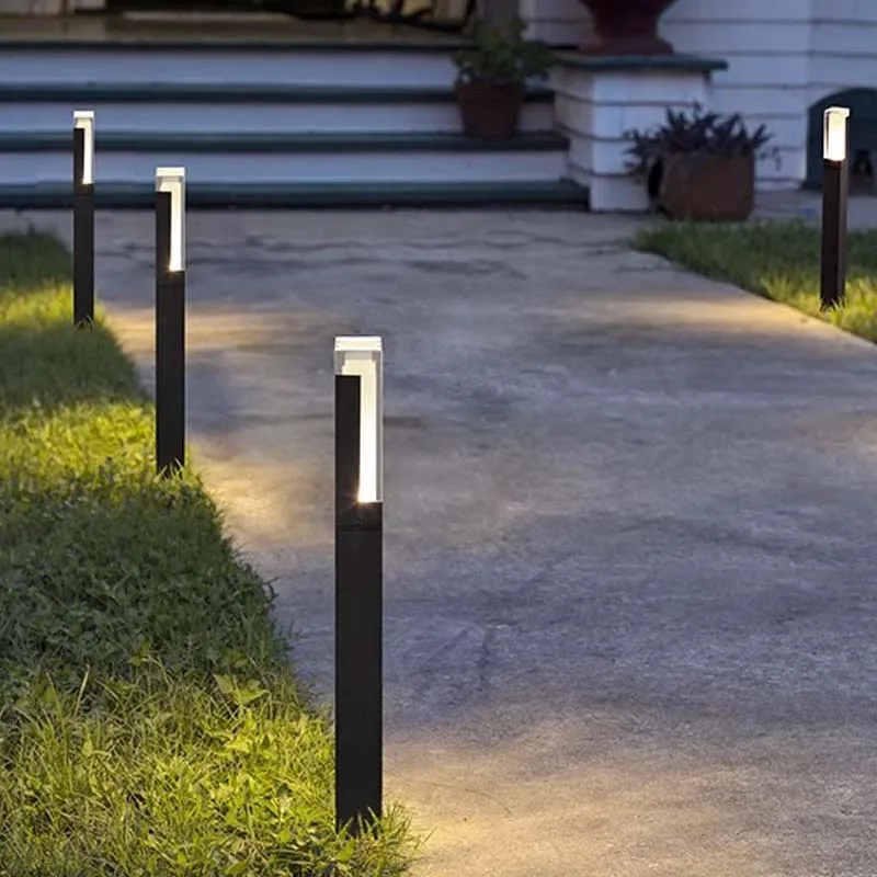 BOSSEN modern waterproof lawn light LED simple lawn park villa column outdoor lawn light.