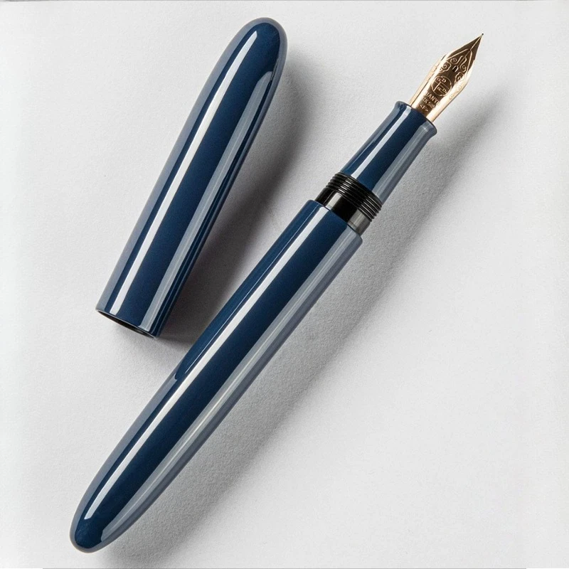

Balaoye Handmade Large Lacquer Fountain Pen 14K Gold Tip F0.5 Stone Green Red Lacquer Black Lacquer Luxurious Collection Ink Pen