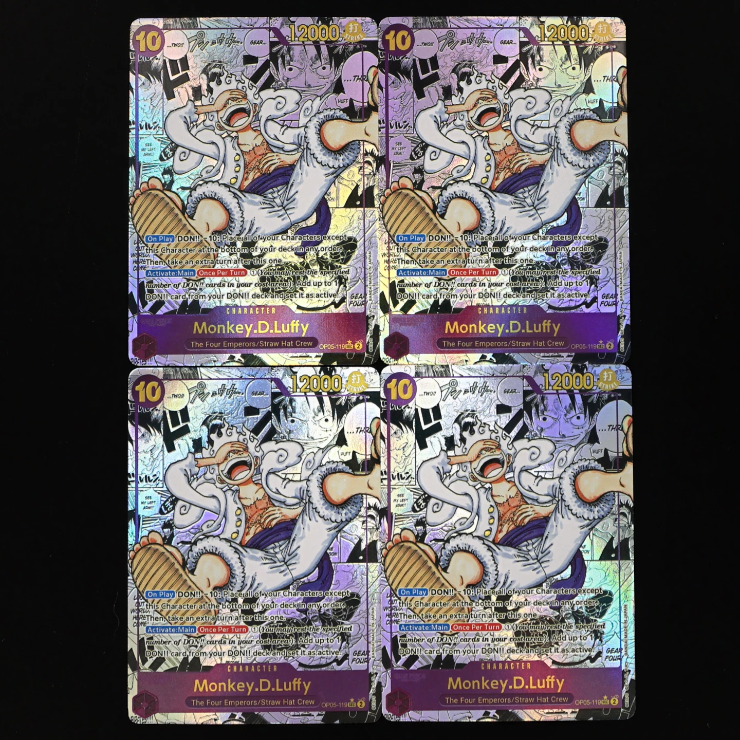 cartao-de-manga-em-ingles-one-piece-tcg-opcg-luffy-op05-119-luffy-10-cost-purple-luffy-textured-foil-card