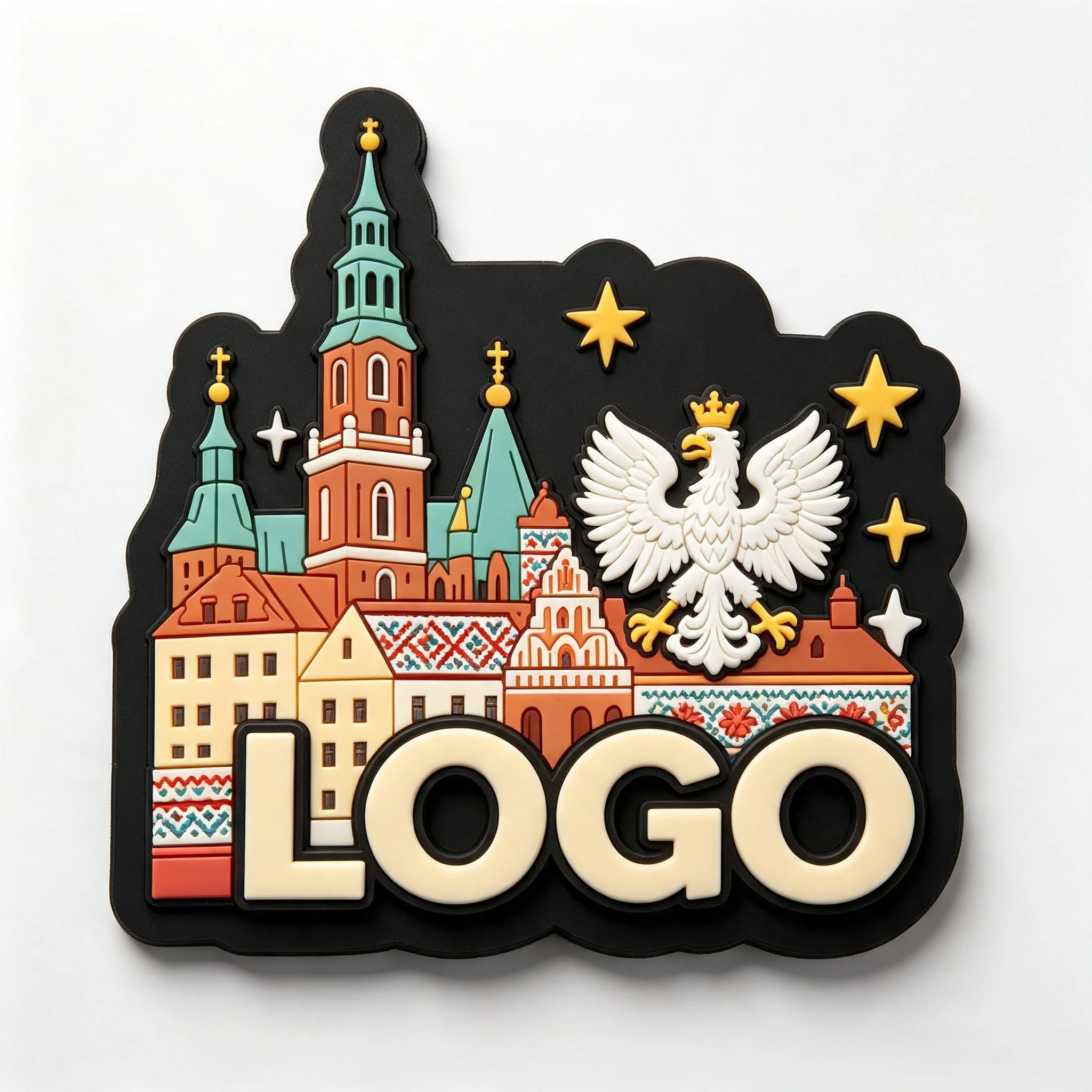 Custom Logo Print Flexible Refrigerator Magnet Ref 3D Tin Tinplate Country City Name Tourism Souvenirs Fridge Magnet Customised