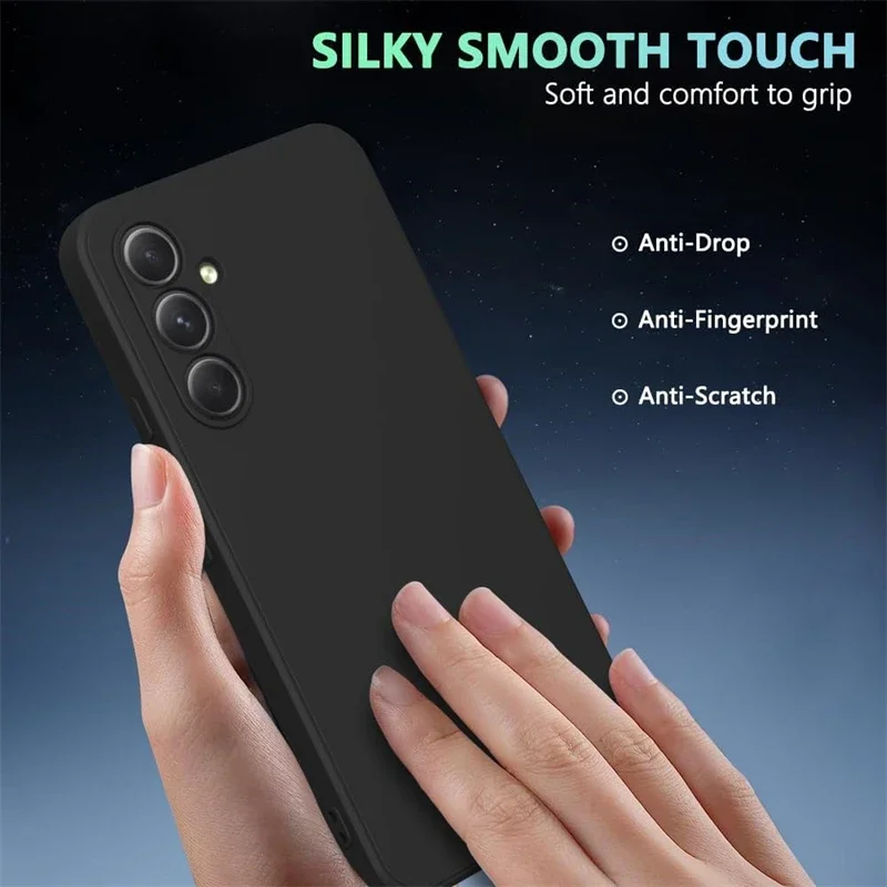 Etui z płynnego silikonu do Samsung Galaxy A56 A55 A54 A36 A26 A16 A35 A25 A15 5G A34 A24 A14 A73 A53 A33 A23 A13 A72 A52S 4G