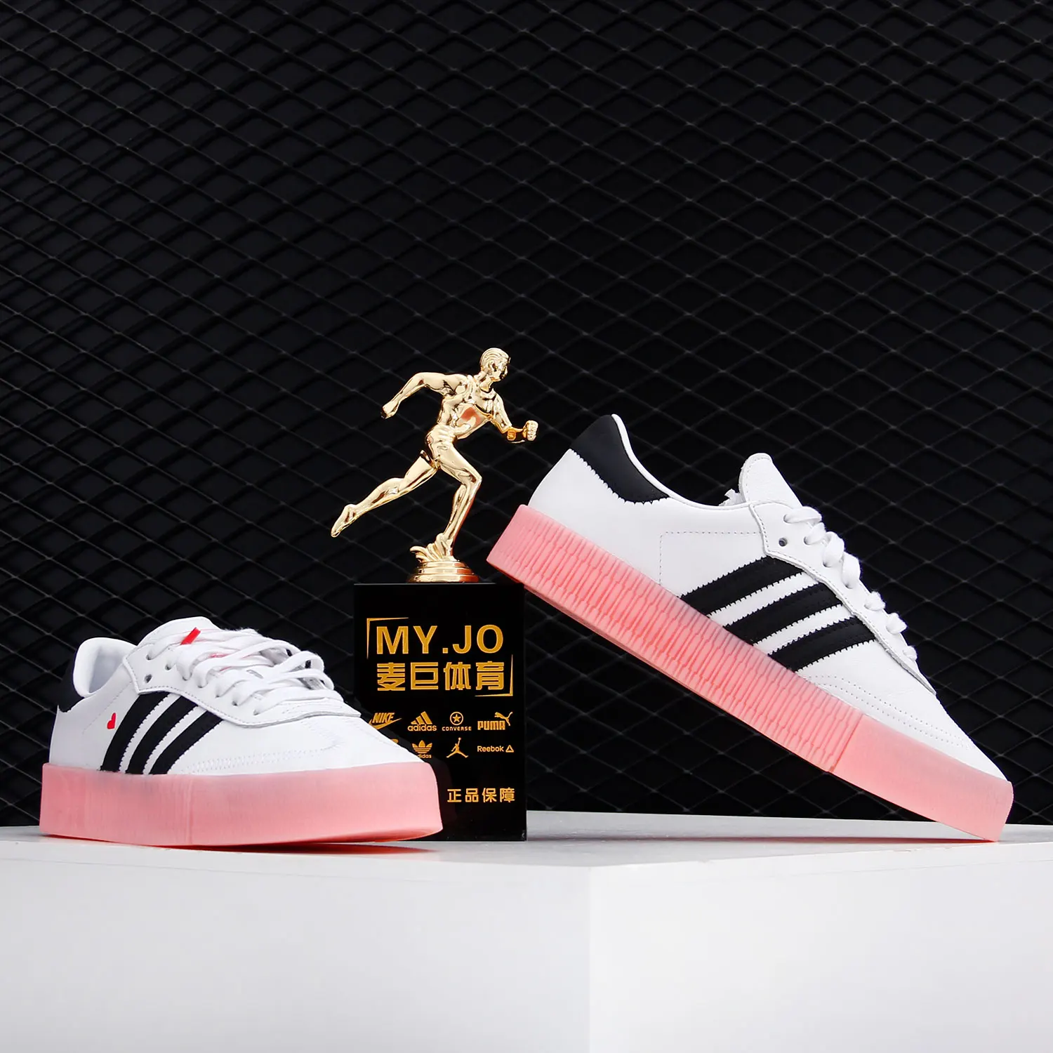حذاء رياضي كاجوال نسائي من Adidas Official Authentic SAMBA ROSE EF4965