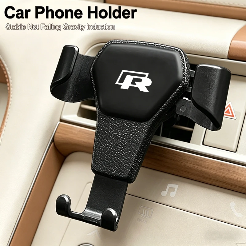 

Hub Caps Car Decal Stickers Gravity Car Phone Holder Air Vent GPS Stand Accessories For Volkswagen R Magotan ID.3 Touran Beetle