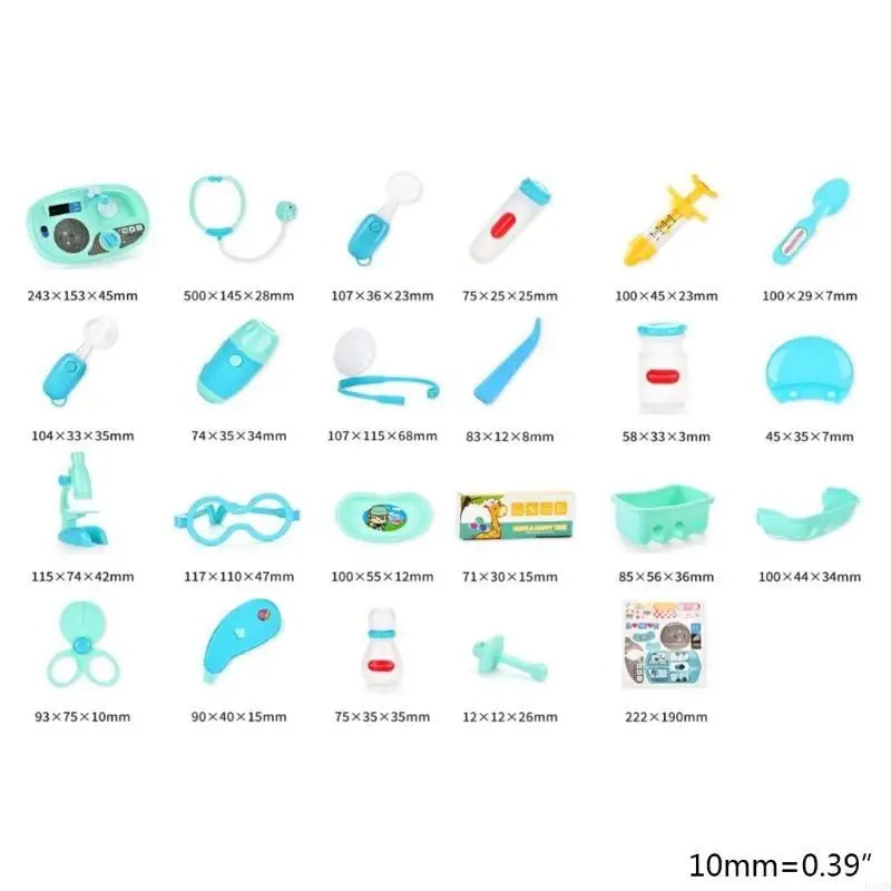 F62D tun vor, als Toy -Kinder -Doktor Arzt vorgibt, dass sie für Spielen von Spielen für Kinder dokto vorgeben