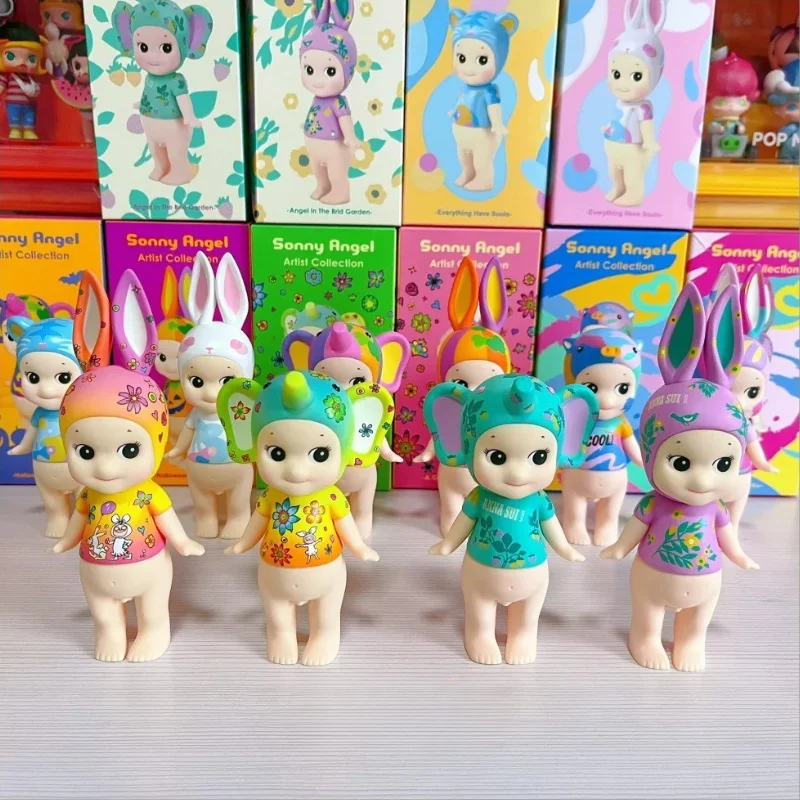 

Mini Sonny Angel Kiss Mark Leopard Artist Collection Series Mini Figures Model Tabletop Decoration Doll Replica Blind Box