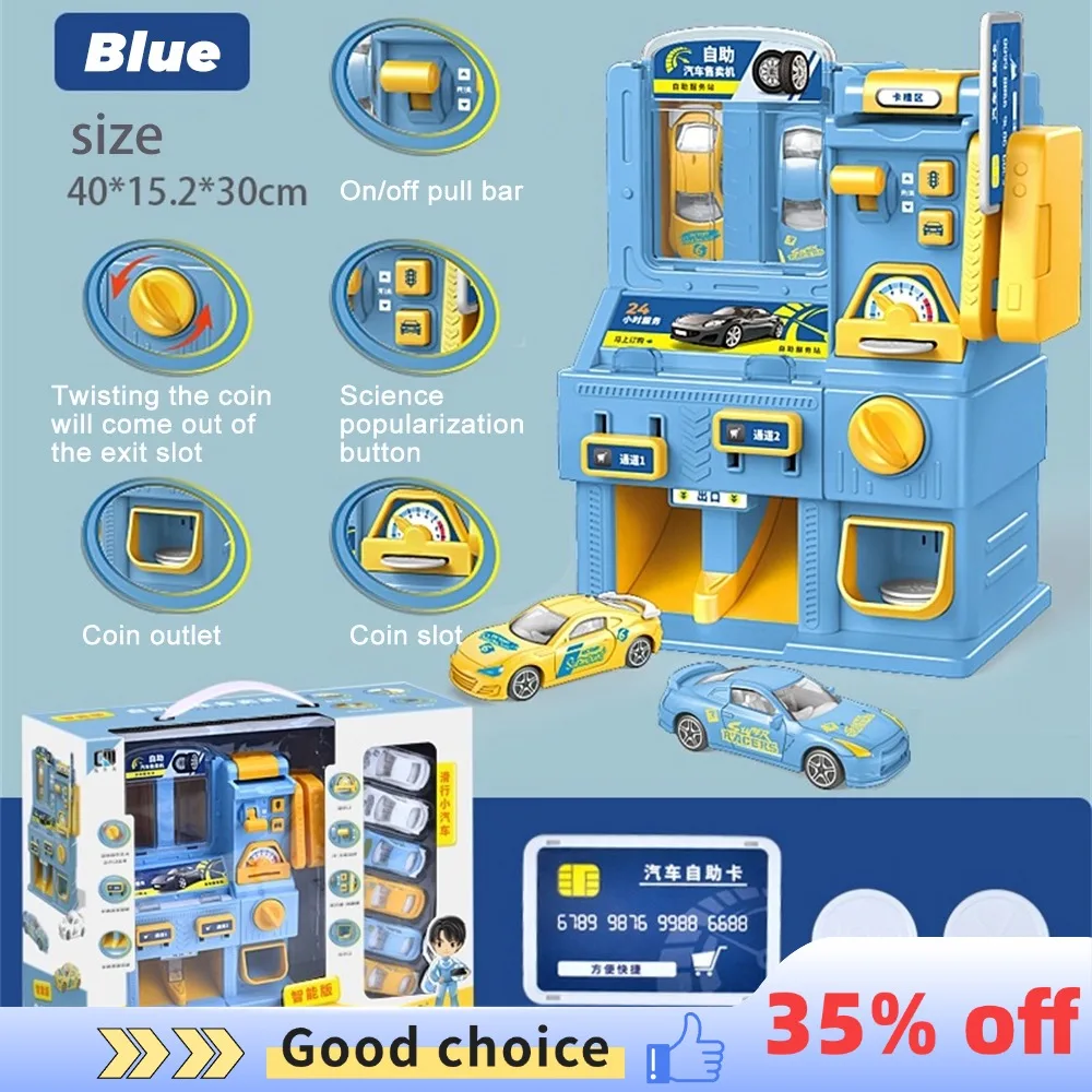 

Educational Toy Random One Two Colors Randomly Emitted Car Vending Machine Coin Toy Car Vending Machine Educational Toy Set