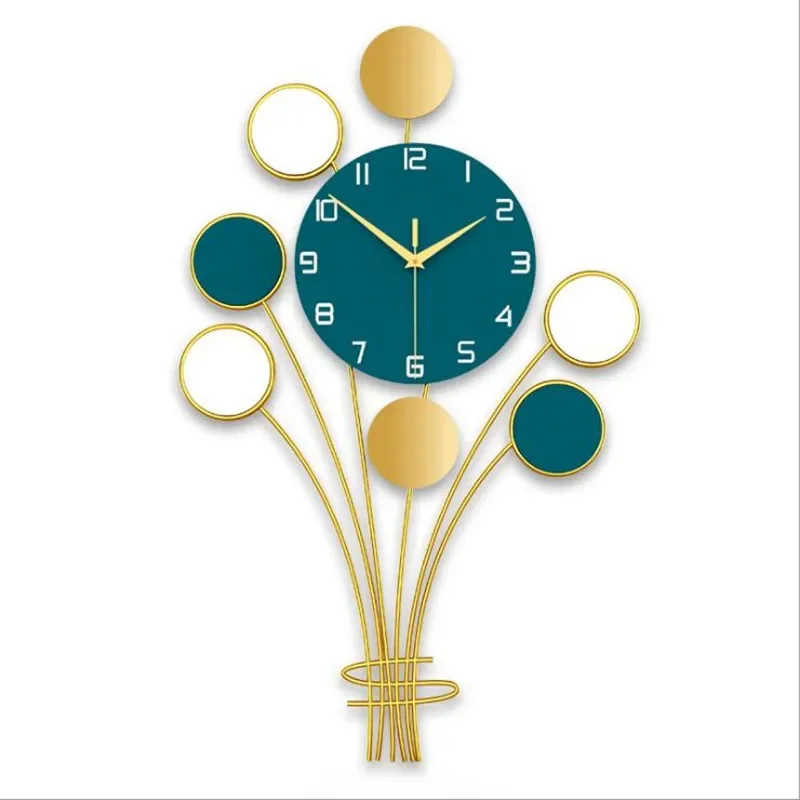 

64x40cm Large Balloon Living Room Wall Clocks Modern Design Big Classic Office Wall Watch Luxury Brief Iron Home Decor Clock