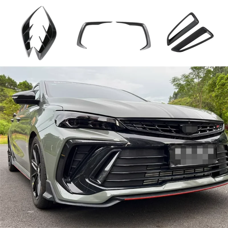 For GEELY Binray Cool 2022 2023 Exterior Parts Front Rear Wind Knife Body Front Fog Lights Lamps Cover Trim