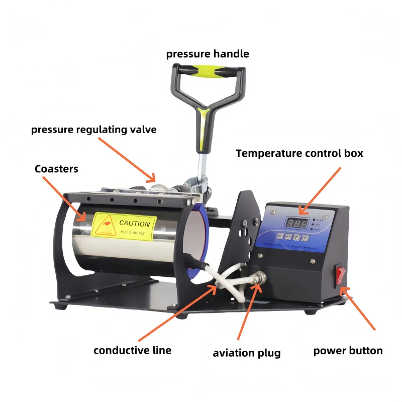 Multifunctional Cup Baking Machine 15cm Thermos Cup Printing Machine Heat Transfer Mug Printing logo Heat Press Machine