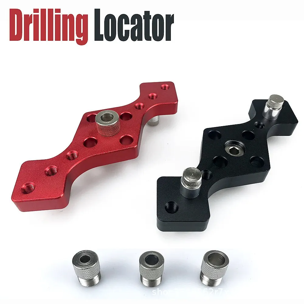 

Diamond Straight Hole Woodworking Locator Closet Cabinet Door Vertical Drilling Guide Tool