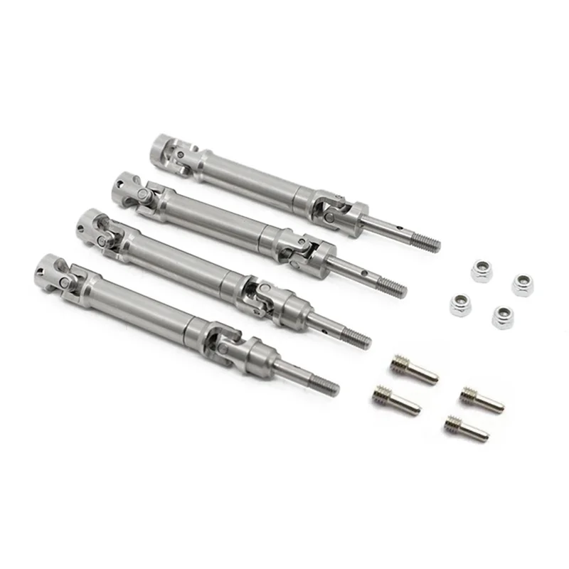 

AS96-Stainless Steel Drive Shafts Silver Drive Shafts Suitable For Traxxas 1/10 Slash4x4 Rustler Stampede Slash2wd