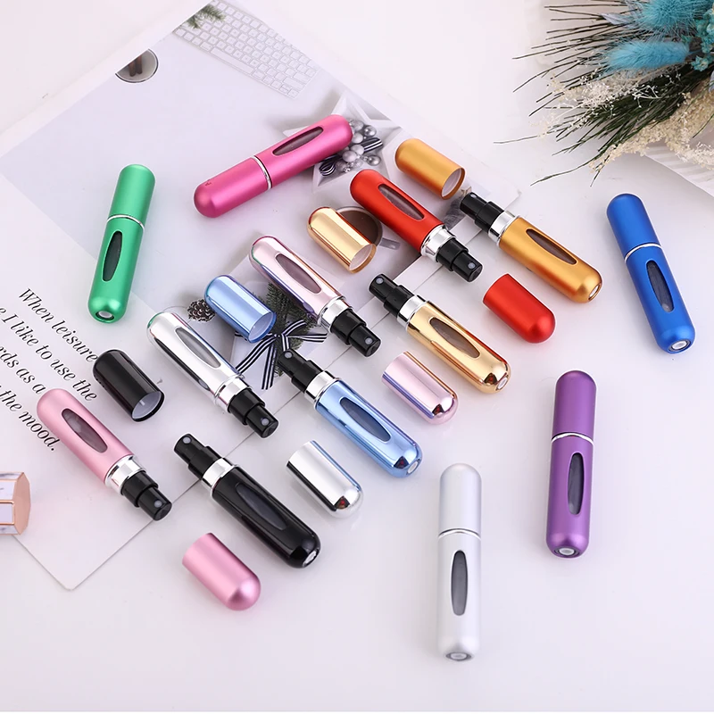 Perfume spray bottle, portable perfume atomizer fillable mini perfume bottle perfume empty bottle scent pump box