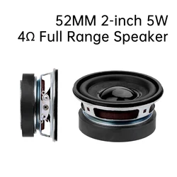 52mm 2-inch 5W 4ω Horn Full Frequency Speaker Small Round Audio Amplifier Speaker 0.25-20kHz 95dB/W