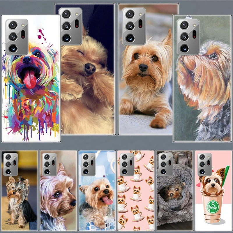 Yorkshire Terrier Dog Phone Case For Samsung A05S A15 A25 A35 A55 Galaxy Note 20 Ultra 10 9 8 J8 J6 J4 S8 Plus F52 F62 F12 Cover