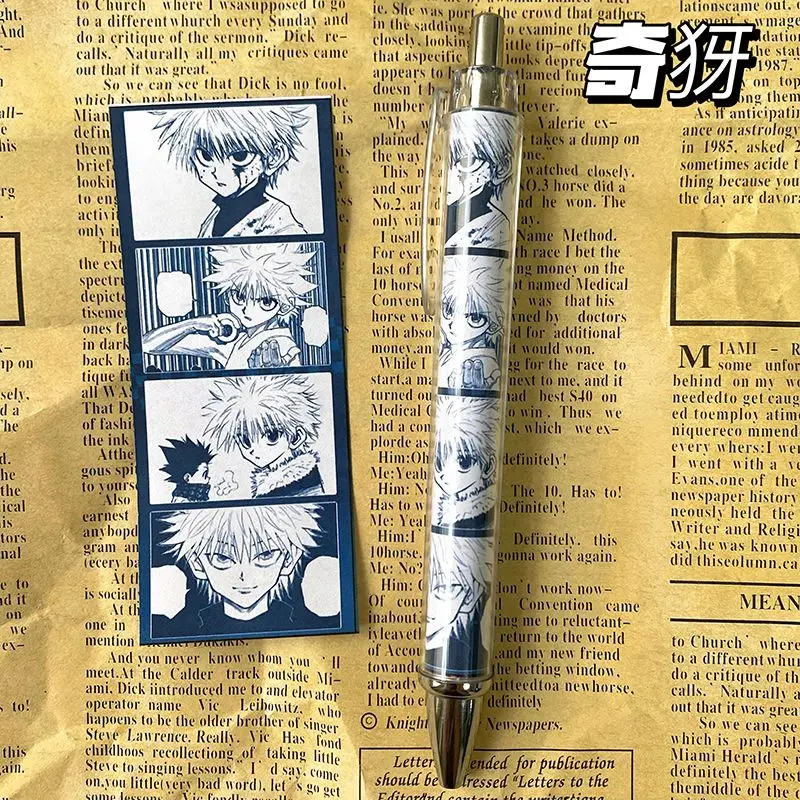Cartoon Anime Fullmetal Hunter Japanese Style 0.5mm Click Gel Pen, Black, Durable, Suitable for Practice, Universal ST Black Pen - view 2