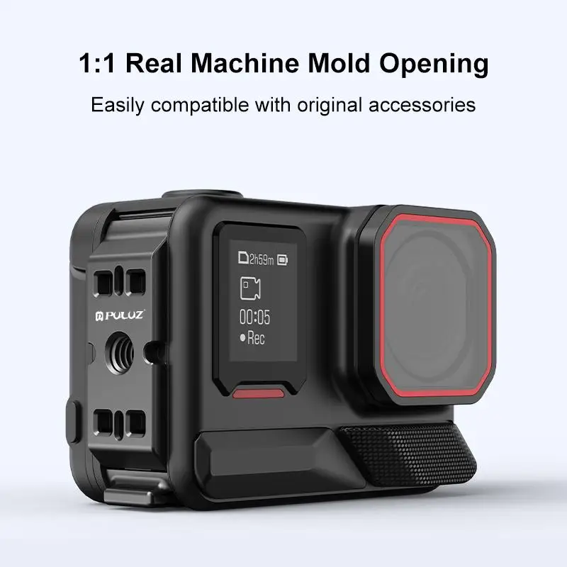 PULUZ ACE / AC Aluminum Alloy Vertical Shooting Magnetic Quick-release Battery Side Interface Cover for Insta360 Ace Pro 2