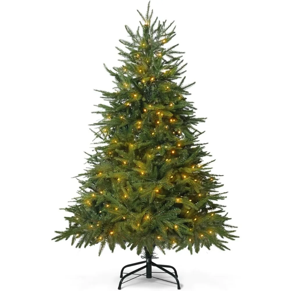 

4.5 Feet Tall Pre-lit Artificial Fraser Fir Christmas Tree with High-Quality PVC and PE Needles